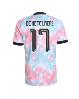 Billige Fotballdrakt Belgia Charles De Ketelaere #17 Replika Bortedrakt VM 2026 Kortermet Billige Fotballdrakt Belgia Charles De Ketelaere #17 Replika Bortedrakt VM 2026 Kortermet